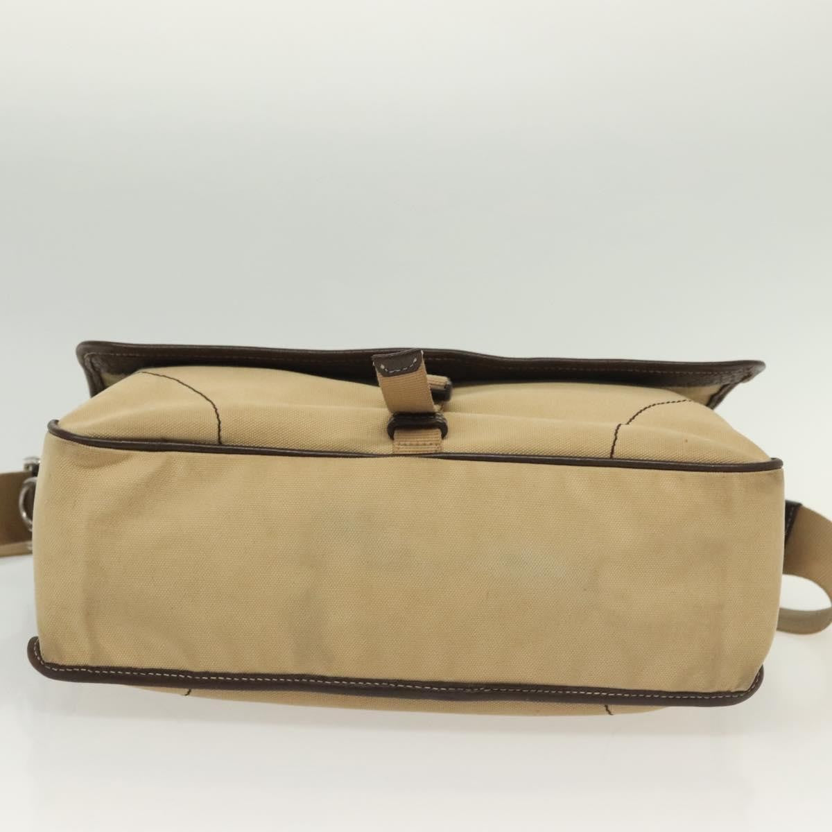 Prada Vintage Canvas Beige Canvas Shoulder Bag Bag (Pre-Owned)