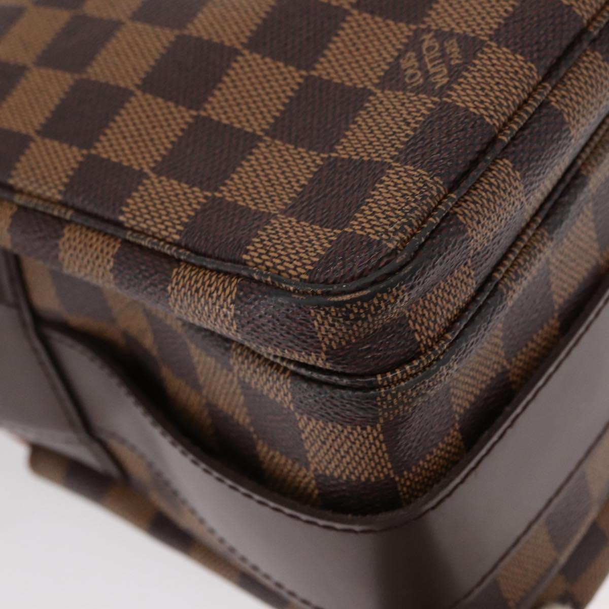 Louis Vuitton Naviglio Damier Ebene Brown Canvas Shoulder Bag Bag (Pre-Owned)