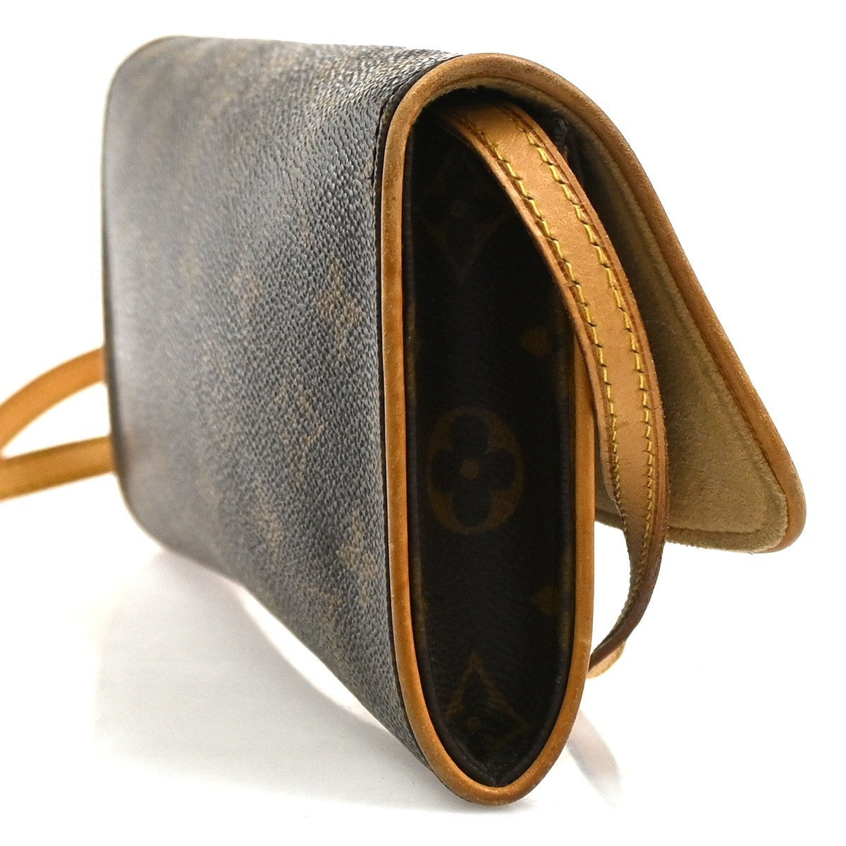 Louis Vuitton Twin Monogram Canvas Brown Canvas Clutche & Pouche Bag (Pre-Owned)