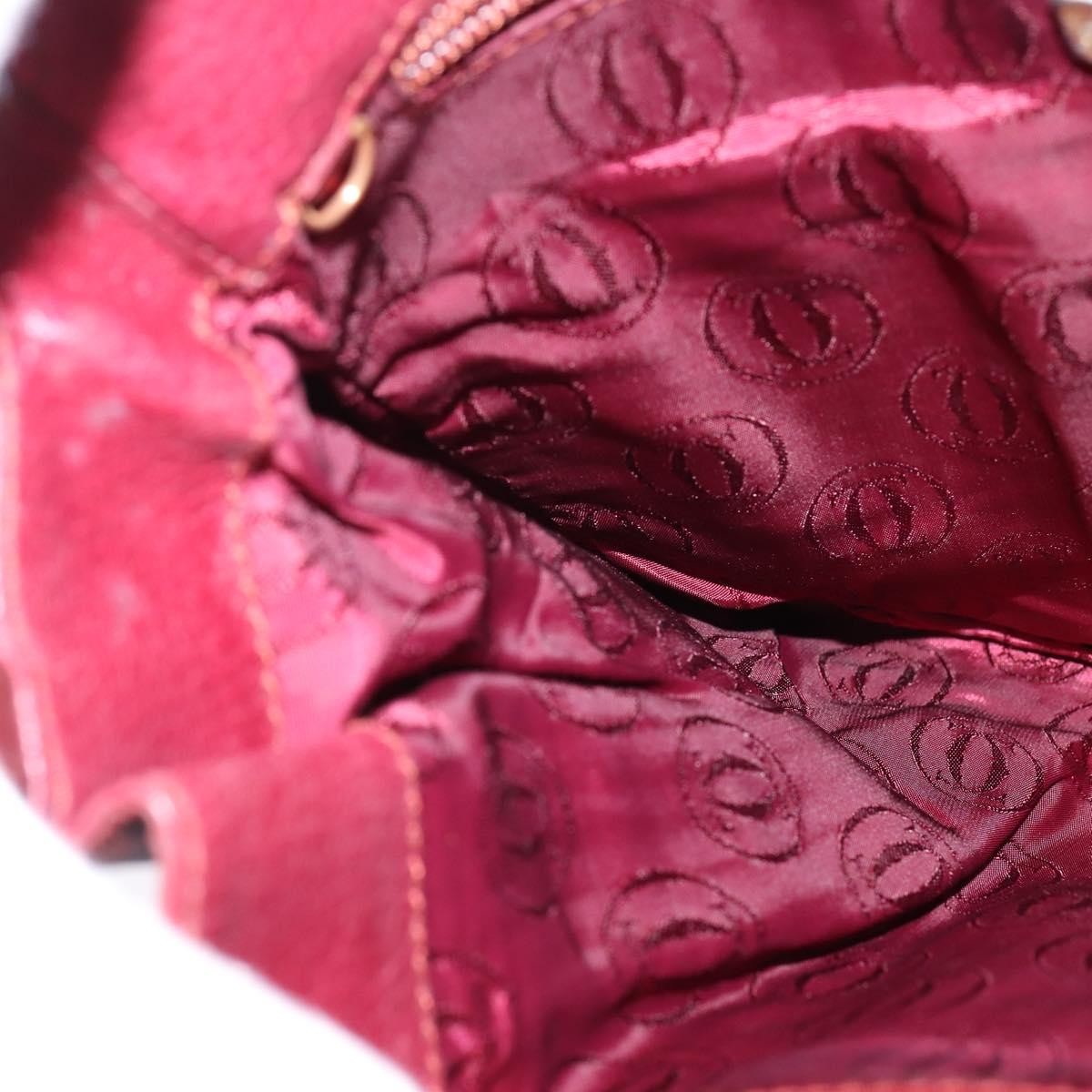 Cartier Must De Cartier Leather Burgundy Leather Bag (Pre-Owned)