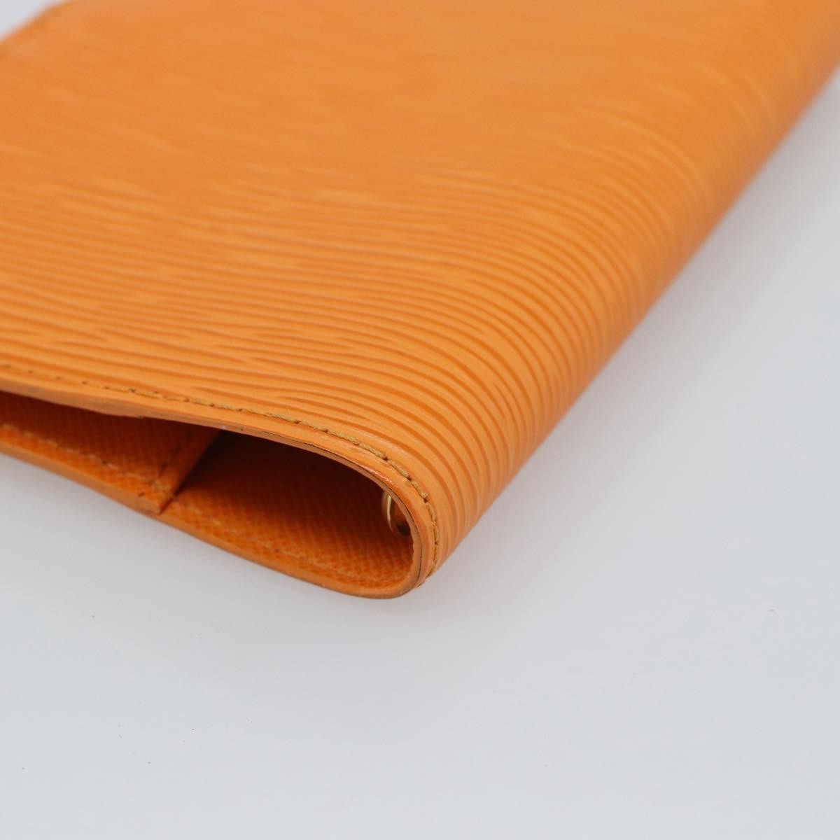 Louis Vuitton Agenda Cover Epi Leather Orange Leather Wallets Accessory (Pre-Owned)