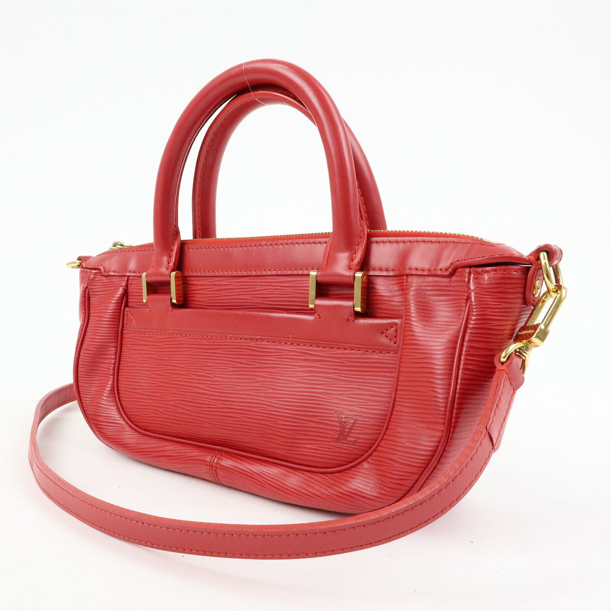 Louis Vuitton Dhanura Epi Leather Red Leather Handbag (Pre-Owned)