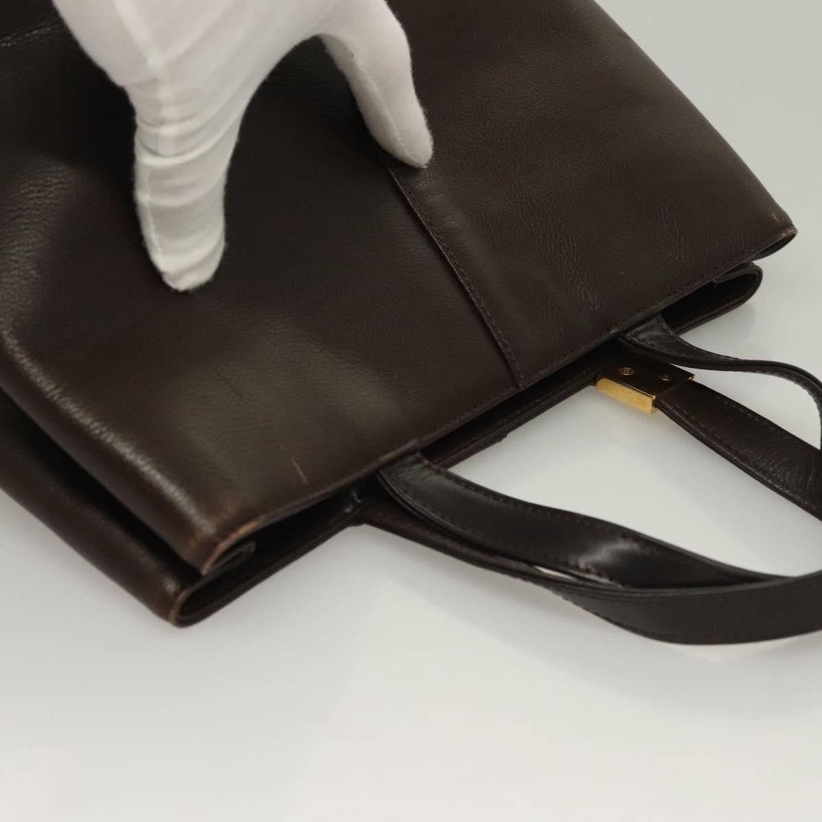 Burberry Vintage Leather Brown Leather Handbag (Pre-Owned)