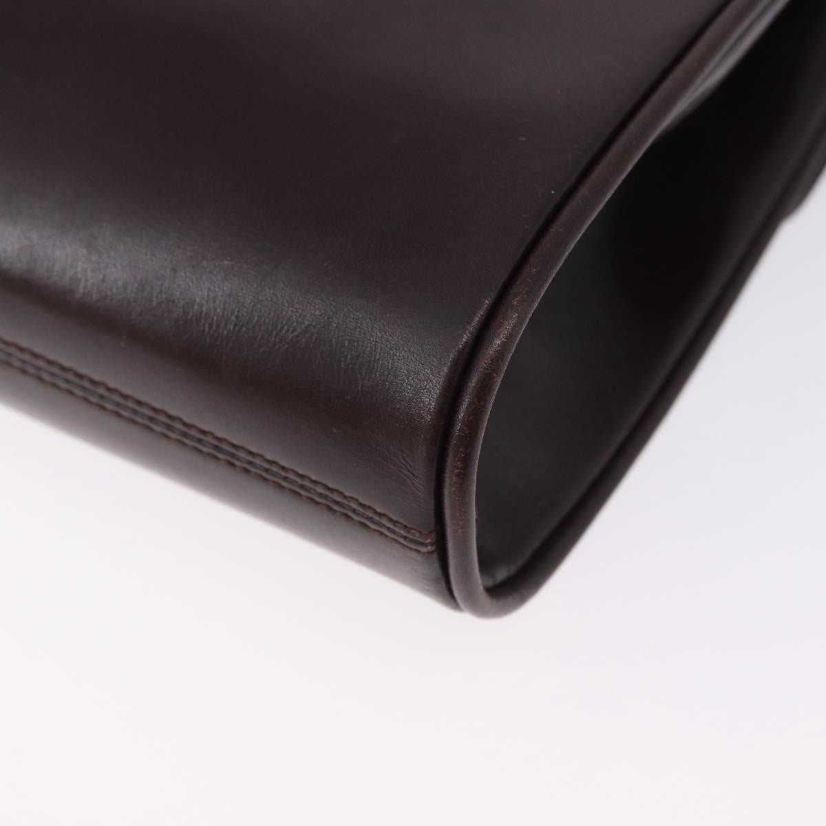 Gucci Vintage Leather Brown Leather Shoulder Bag Bag (Pre-Owned)