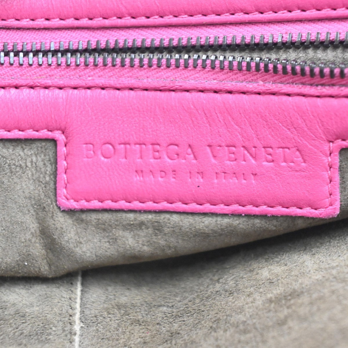 Bottega Veneta Nodini Intrecciato Nappa Pink Leather Shoulder Bag Bag (Pre-Owned)