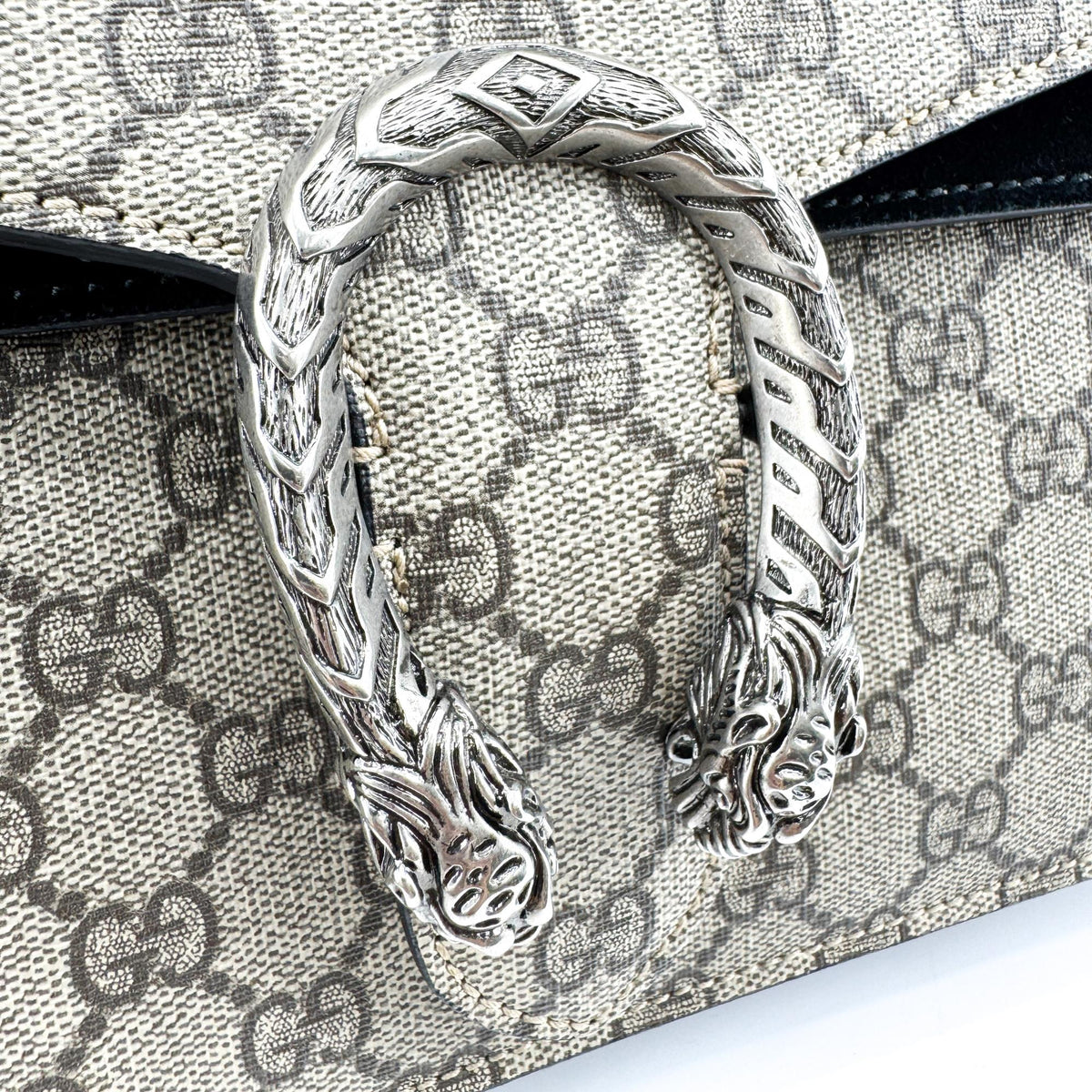 Gucci Dionysus Gg Coated Canvas Beige Canvas Shoulder Bag Bag (Pre-Owned)