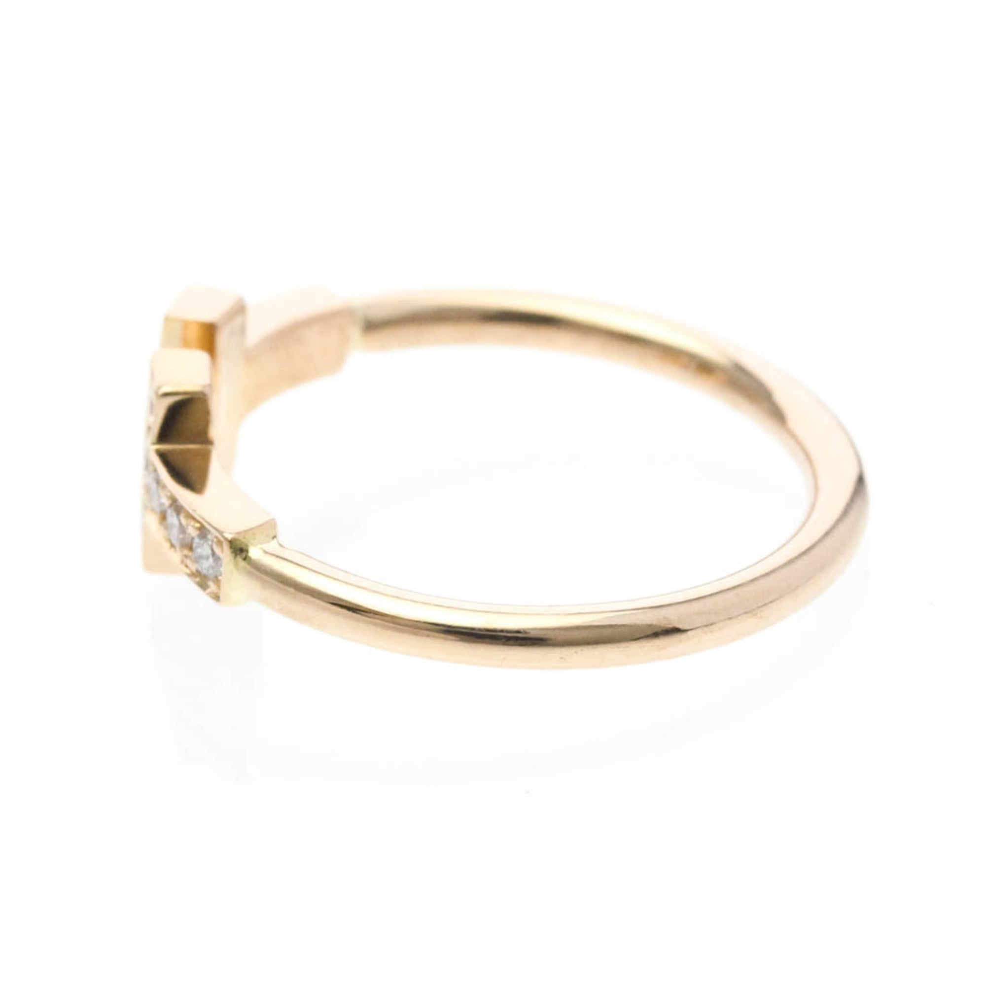 Tiffany & Co. T Wire 18K Yellow Gold With Diamonds Gold Yellow_Gold Ring Jewelry (Pre-Owned)