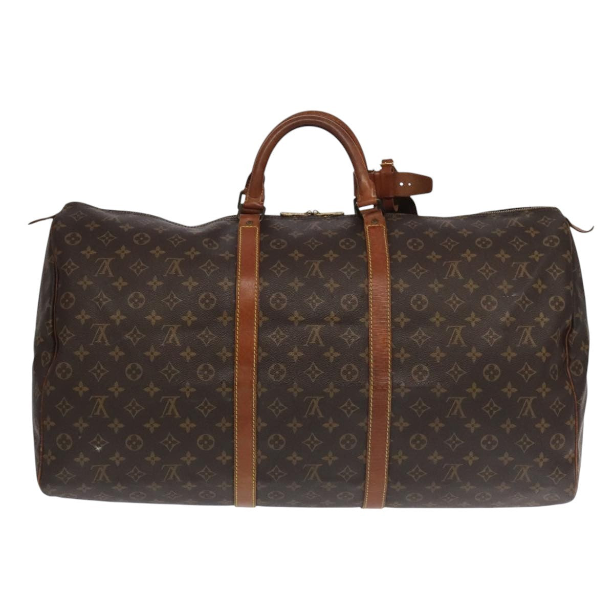 Louis Vuitton Keepall Monogram Canvas Brown Canvas Travel Bag Bag (Pre-Owned)
