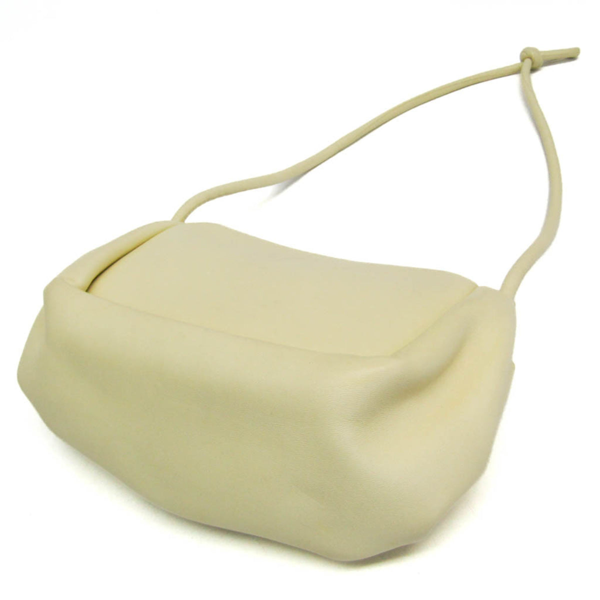 Bottega Veneta Beak Leather Beige Leather Crossbody Bag Bag (Pre-Owned)