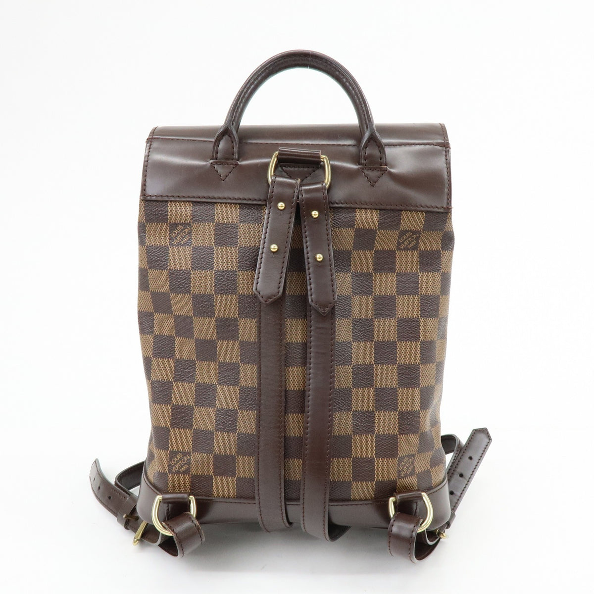 Louis Vuitton Soho Damier Brown Canvas Backpack Bag (Pre-Owned)
