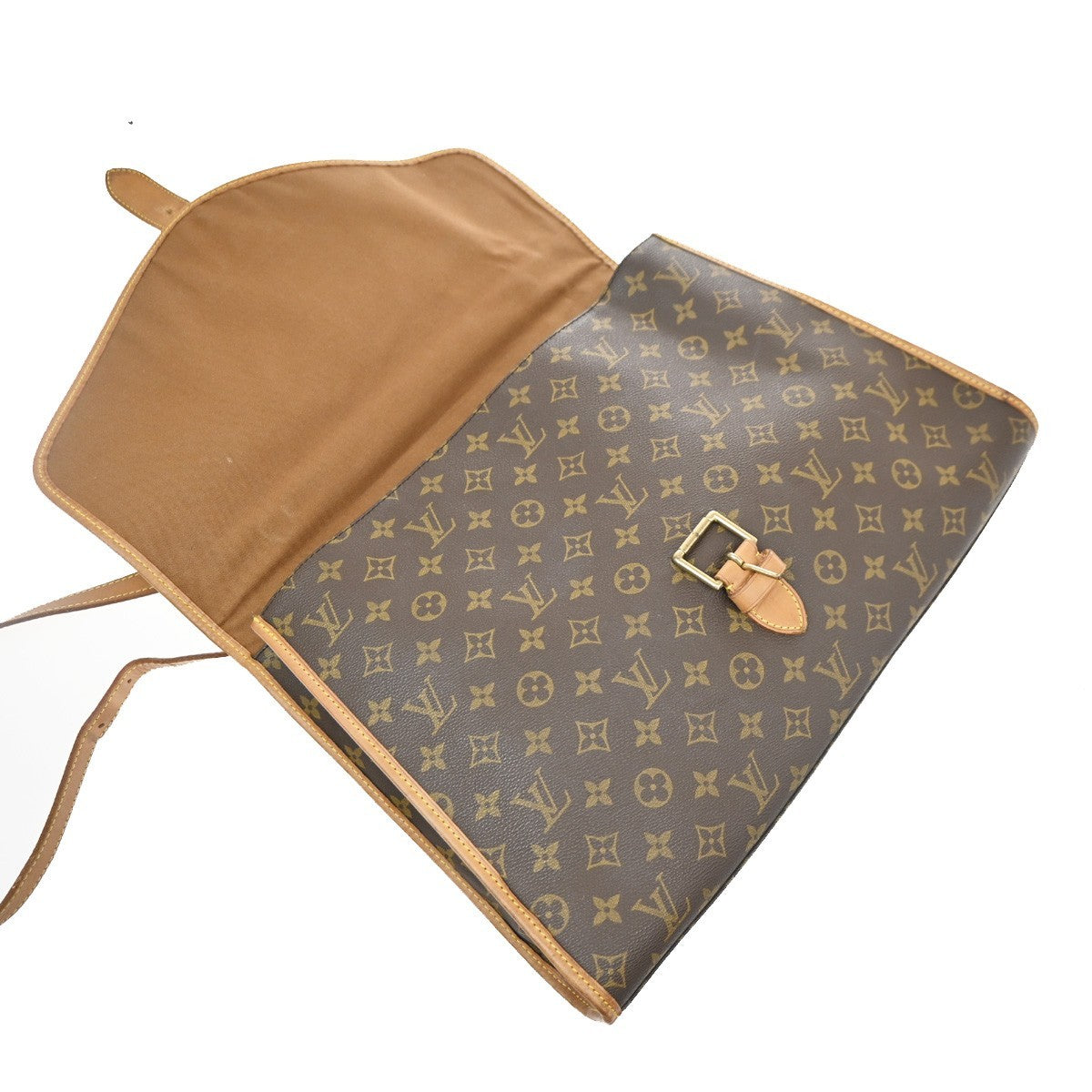 Louis Vuitton Beverly Monogram Canvas Brown Canvas Briefcase Bag (Pre-Owned)