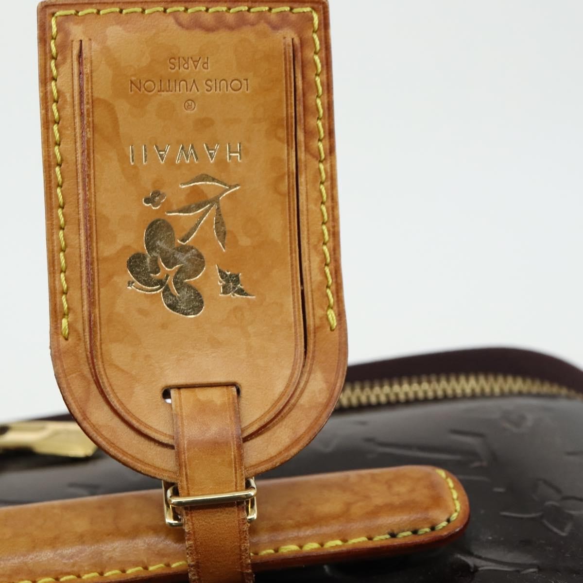 Louis Vuitton Pegase Luggage Monogram Vernis Brown Patent_Leather Travel Bag Bag (Pre-Owned)