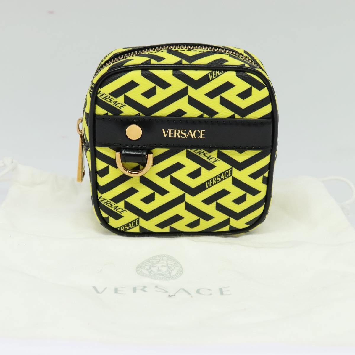 Versace Vintage Clutch Leather Yellow Pvc Clutche & Pouche Bag (Pre-Owned)