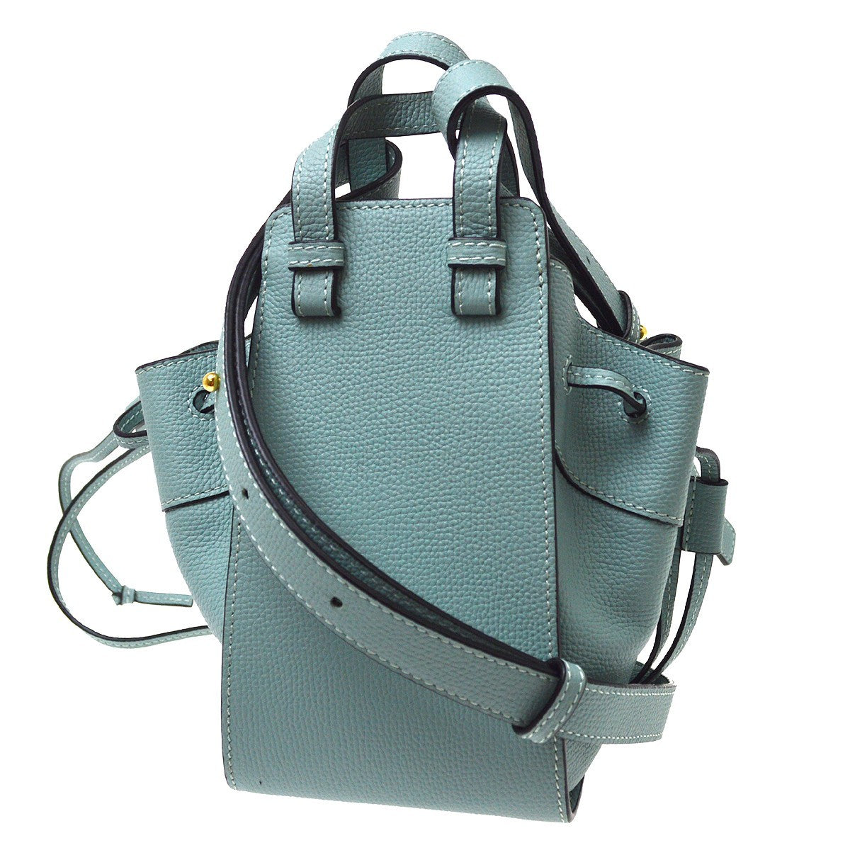 Loewe Hammock Leather Blue Leather Handbag (Pre-Owned)