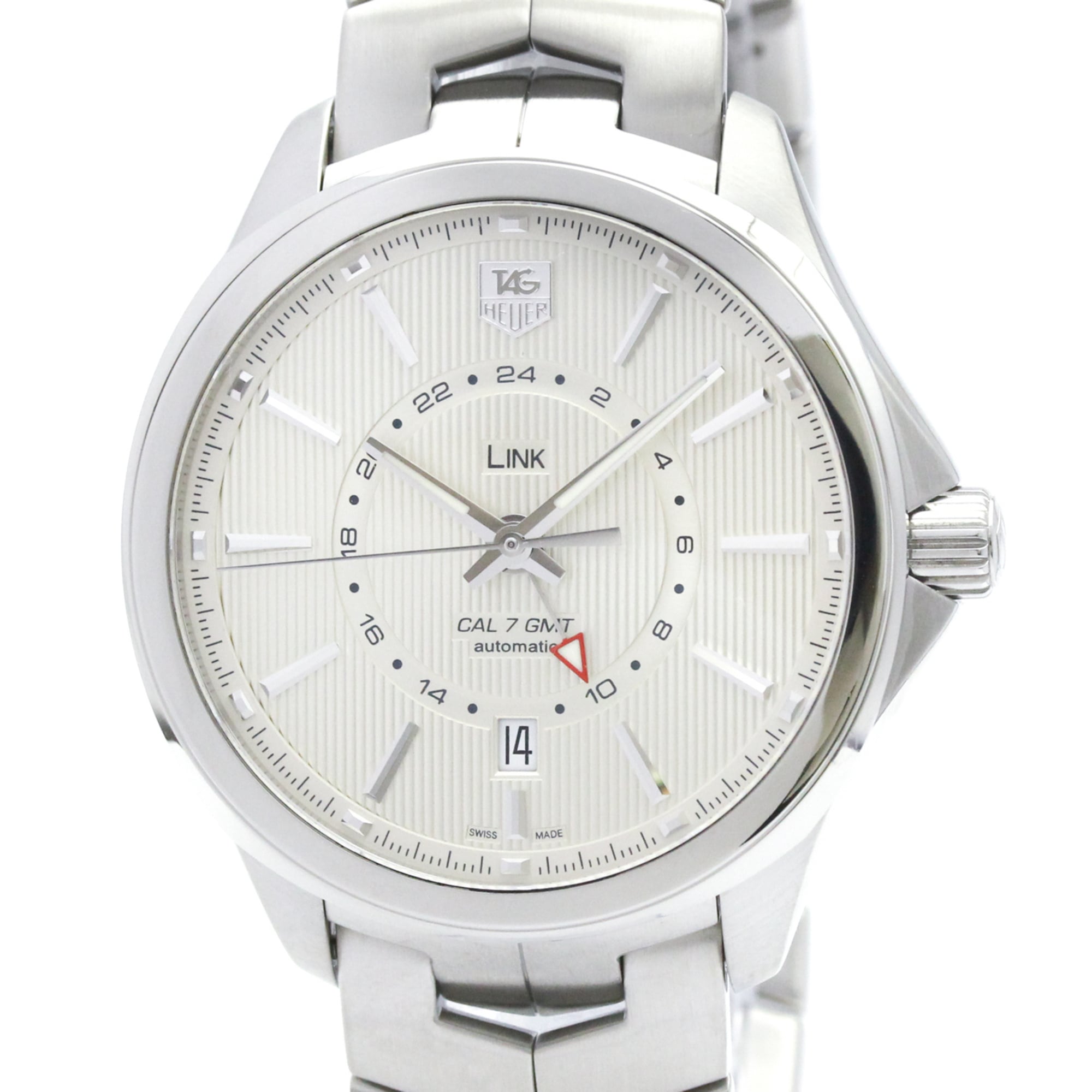 Tag Heuer Link Calibre 7 Automatic Stainless Steel Watch (Pre-Owned)