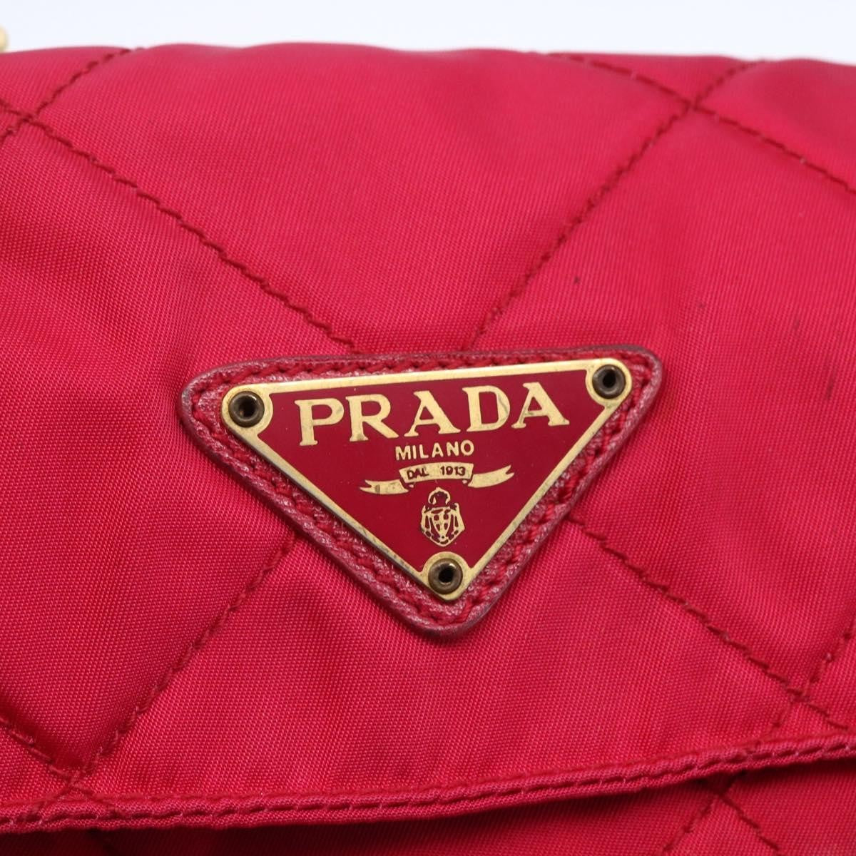 Prada Re-Edition 1995 Chain Tote Quilted Re-Nylon Pink Nylon Shoulder Bag Bag (Pre-Owned)
