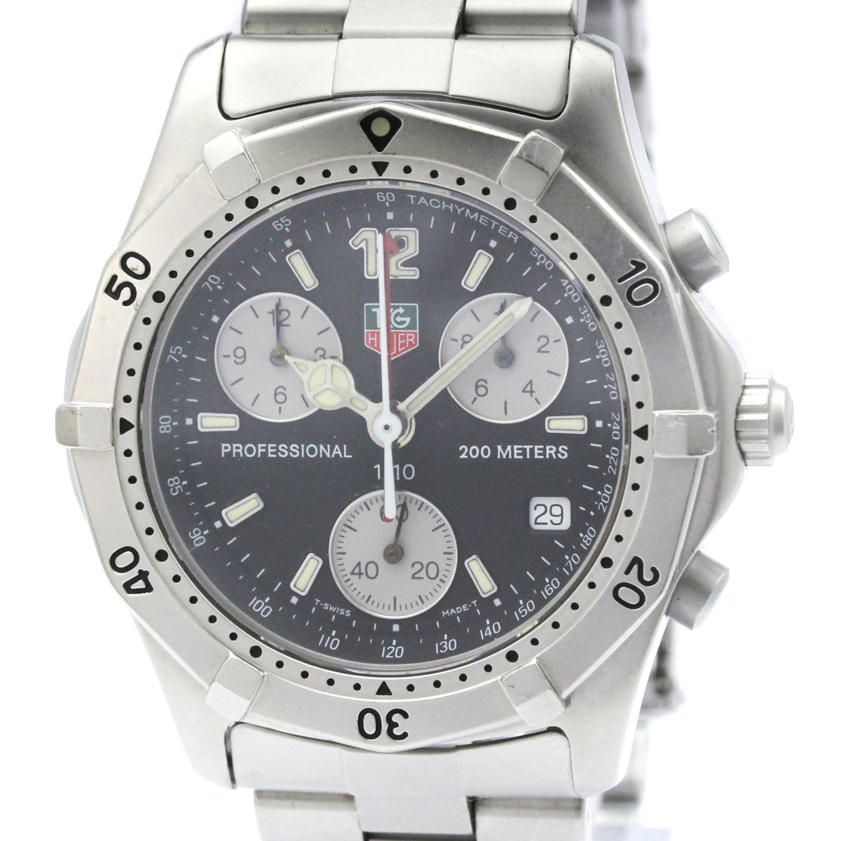 Tag Heuer Professional 200M Chronograph Quartz Stainless Steel Watch (Pre-Owned)