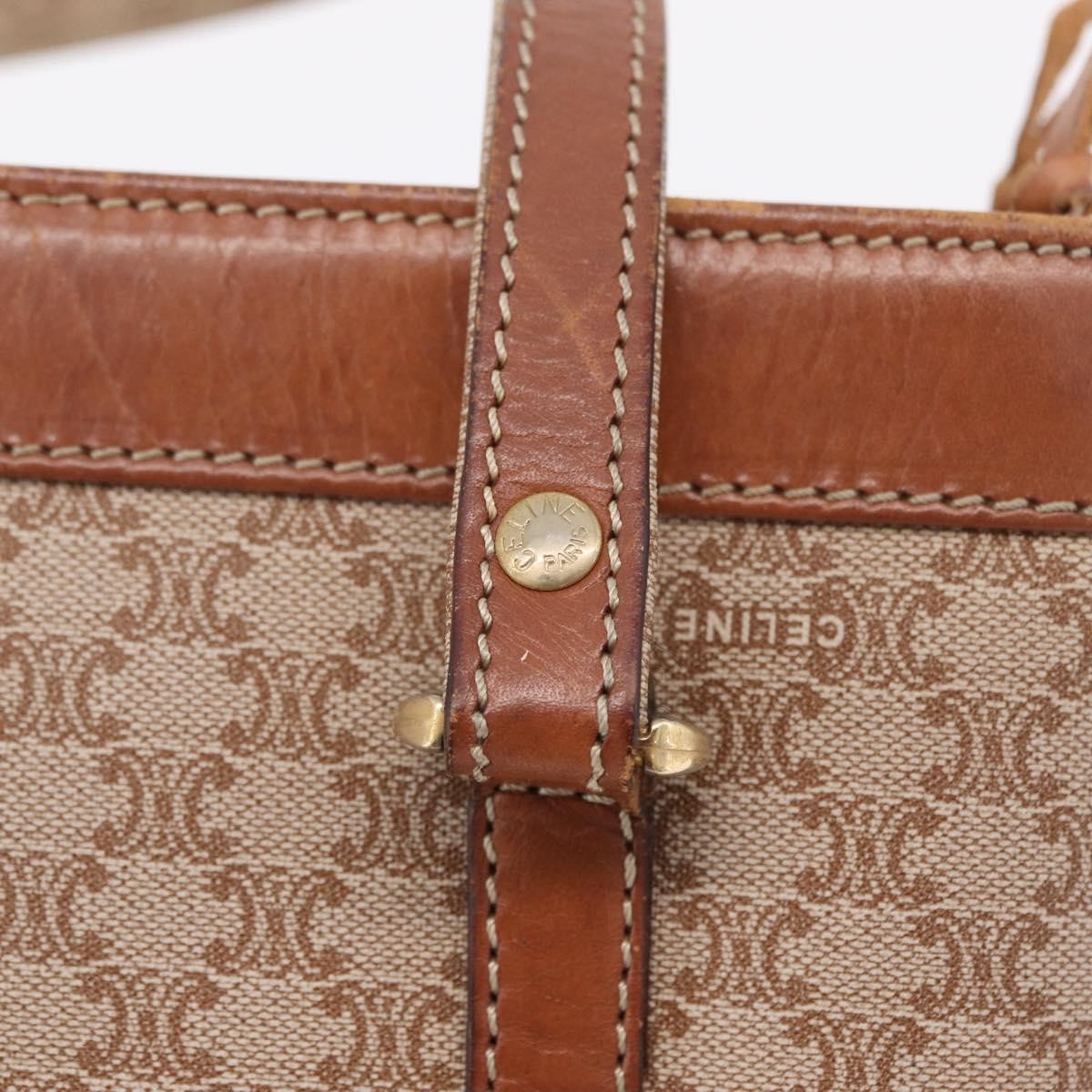 Celine Tote Canvas Beige Canvas Tote Bag Bag (Pre-Owned)