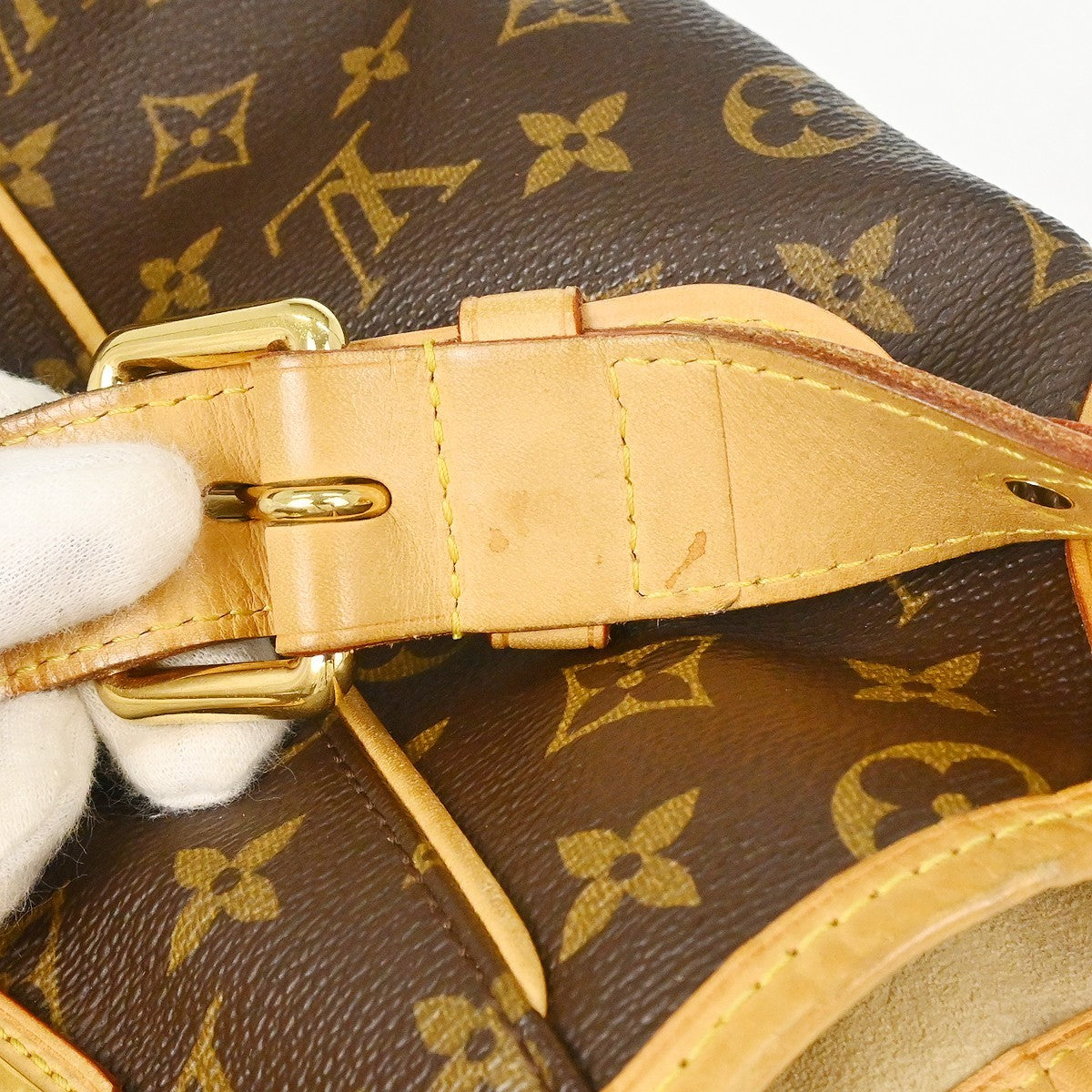 Louis Vuitton Galliera Monogram Canvas Brown Canvas Handbag (Pre-Owned)