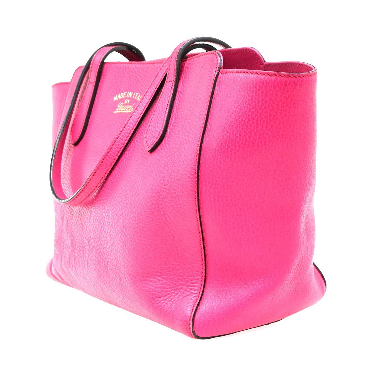 Gucci Swing Tote Leather Pink Leather Tote Bag Bag (Pre-Owned)