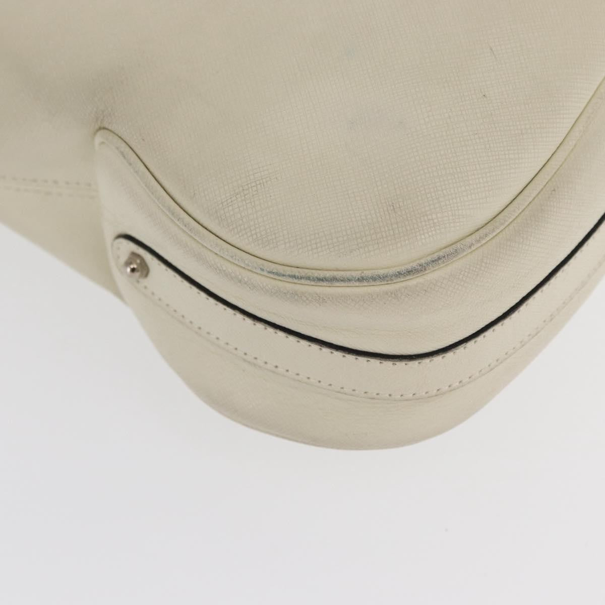 Salvatore Ferragamo Gancini Leather Beige Leather Shoulder Bag Bag (Pre-Owned)