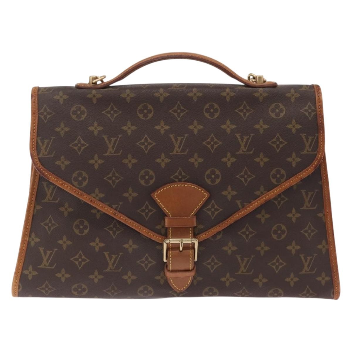 Louis Vuitton Beverly Monogram Canvas Brown Canvas Briefcase Bag (Pre-Owned)