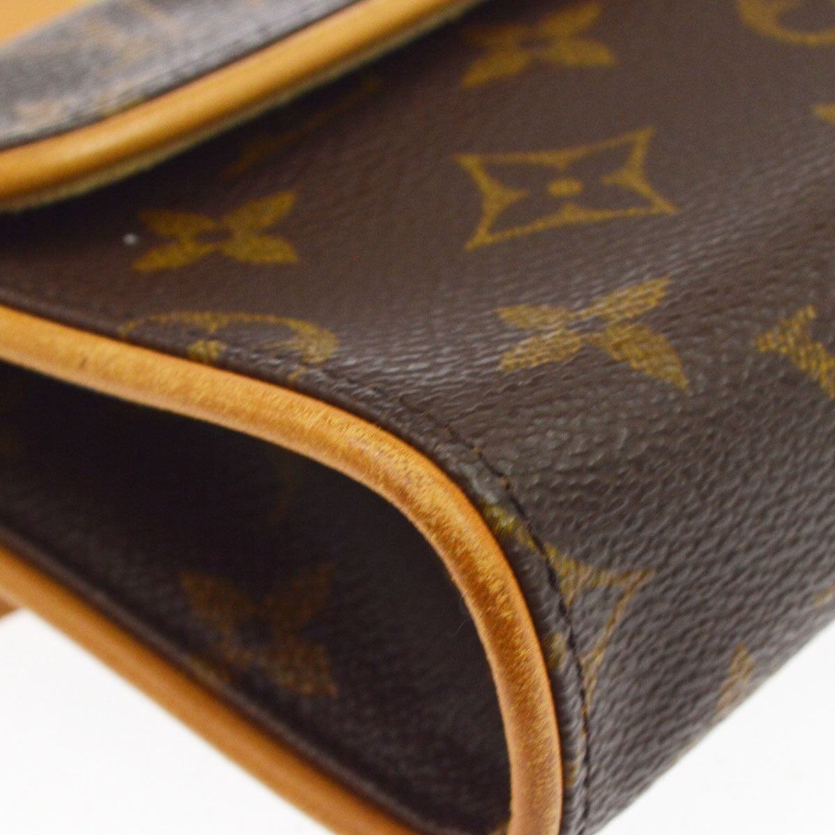 Louis Vuitton Florentine Pochette Canvas Brown Canvas Clutche & Pouche Bag (Pre-Owned)