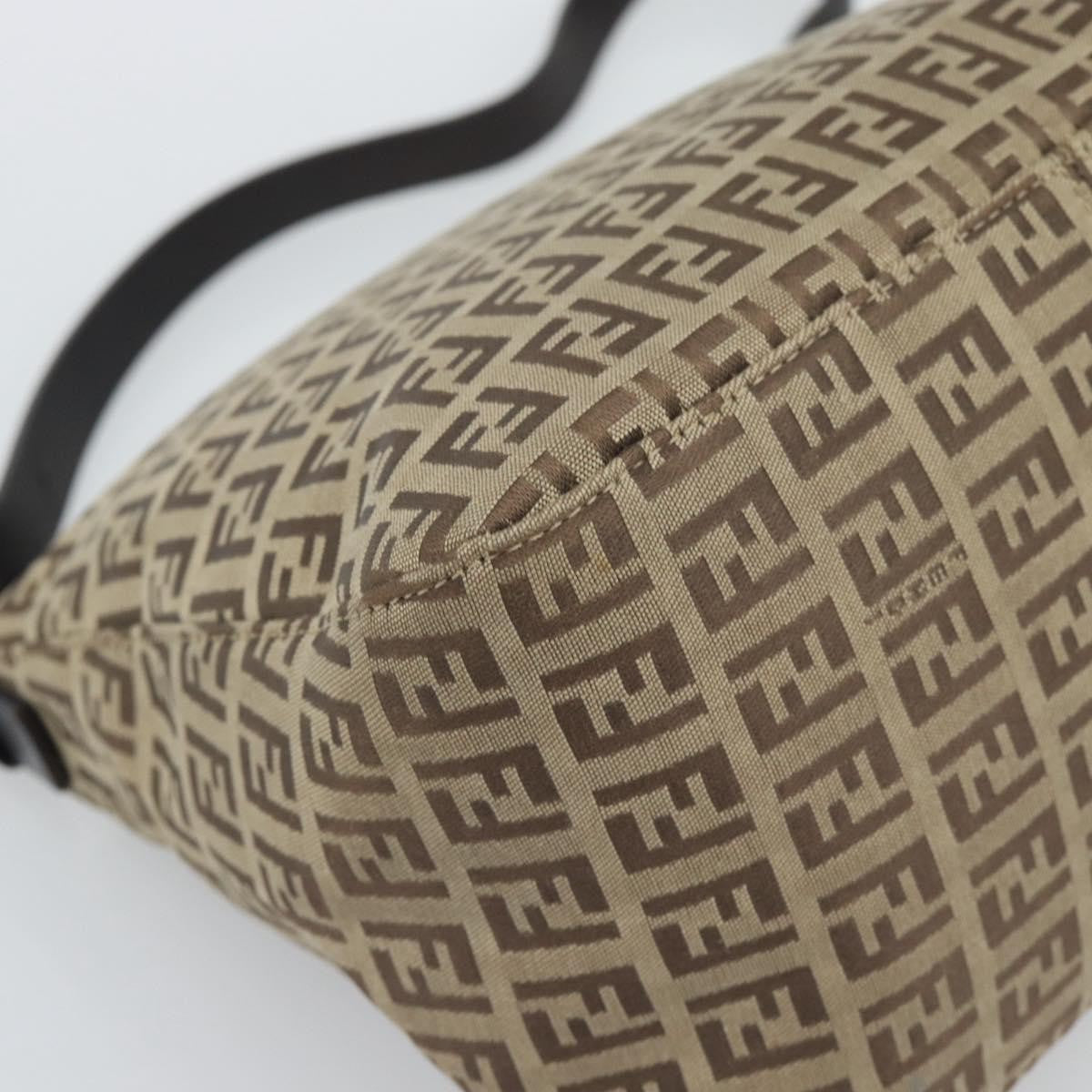 Fendi Mamma Baguette Canvas Beige Canvas Handbag (Pre-Owned)