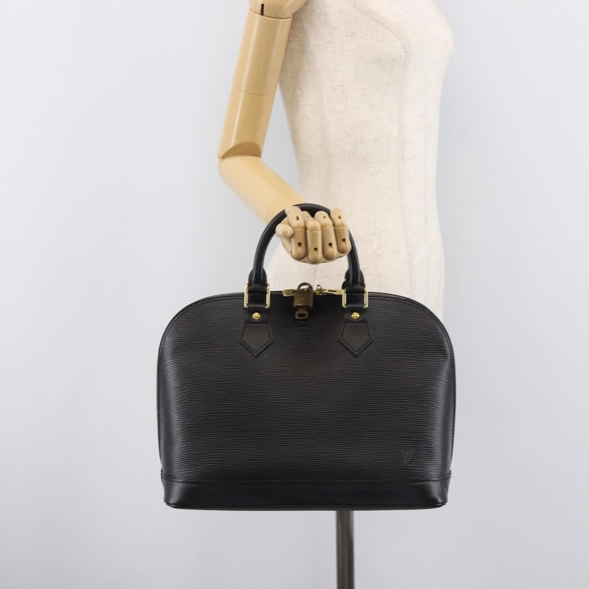 Louis Vuitton Vintage Alma Epi Leather Black Leather Handbag (Pre-Owned)