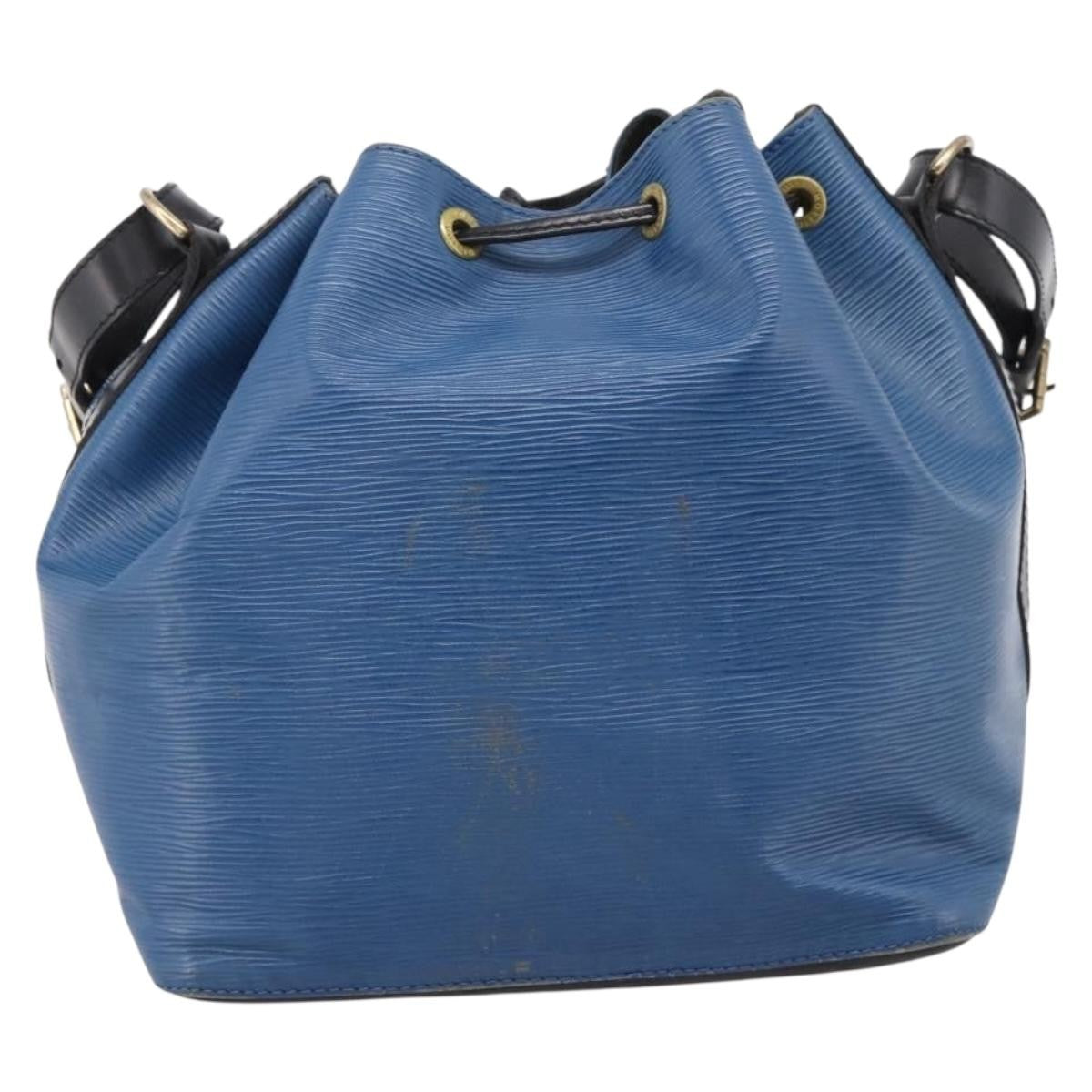 Louis Vuitton Bicolor Petit Noe Epi Leather Blue Leather Shoulder Bag Bag (Pre-Owned)