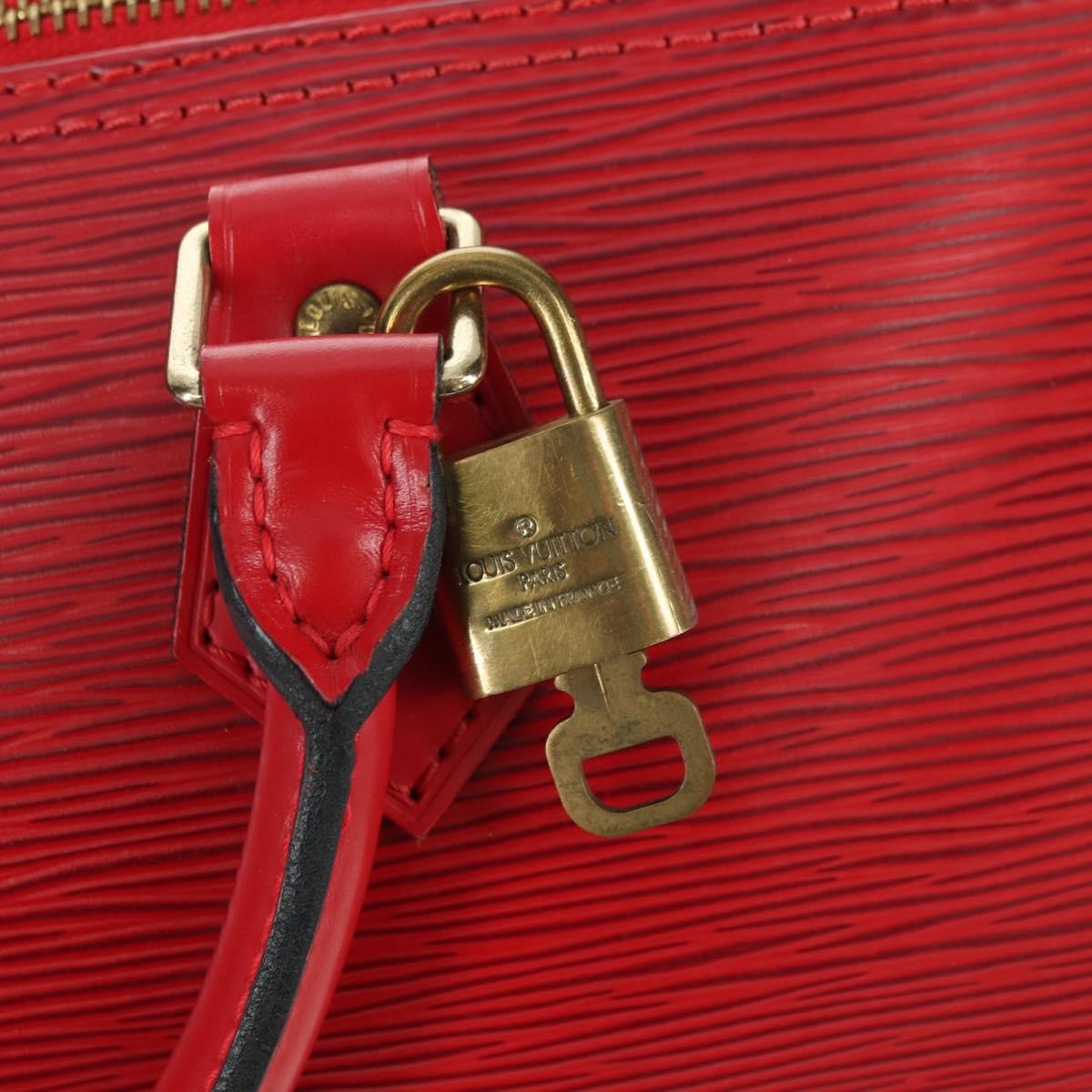 Louis Vuitton Speedy Epi Leather Red Leather Handbag (Pre-Owned)