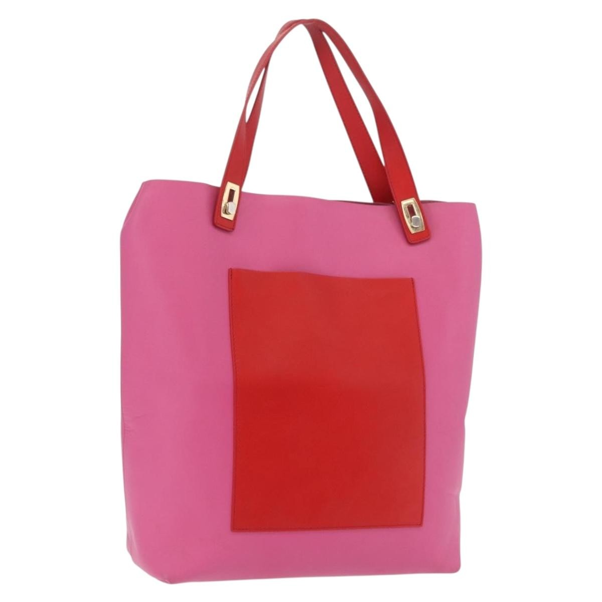 Balenciaga Vintage Tote Leather Pink Leather Tote Bag Bag (Pre-Owned)