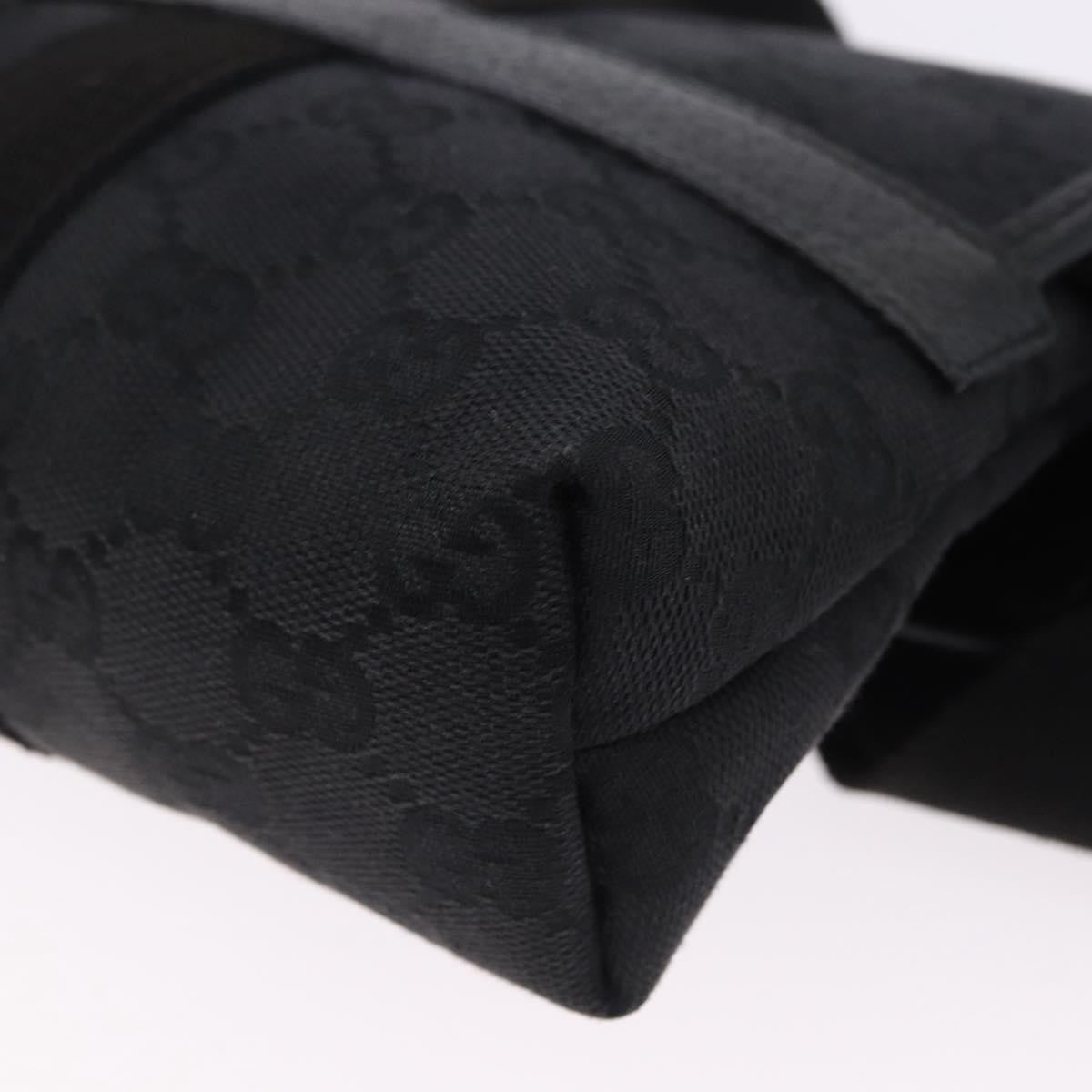 Gucci Buckle Waist Gg Canvas And Leather Black Canvas Clutche & Pouche Bag (Pre-Owned)