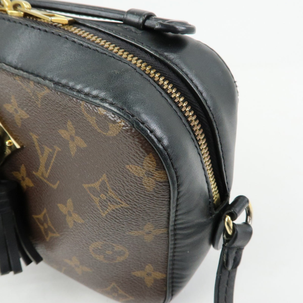 Louis Vuitton Saintonge Monogram Canvas With Leather Brown Canvas Handbag (Pre-Owned)
