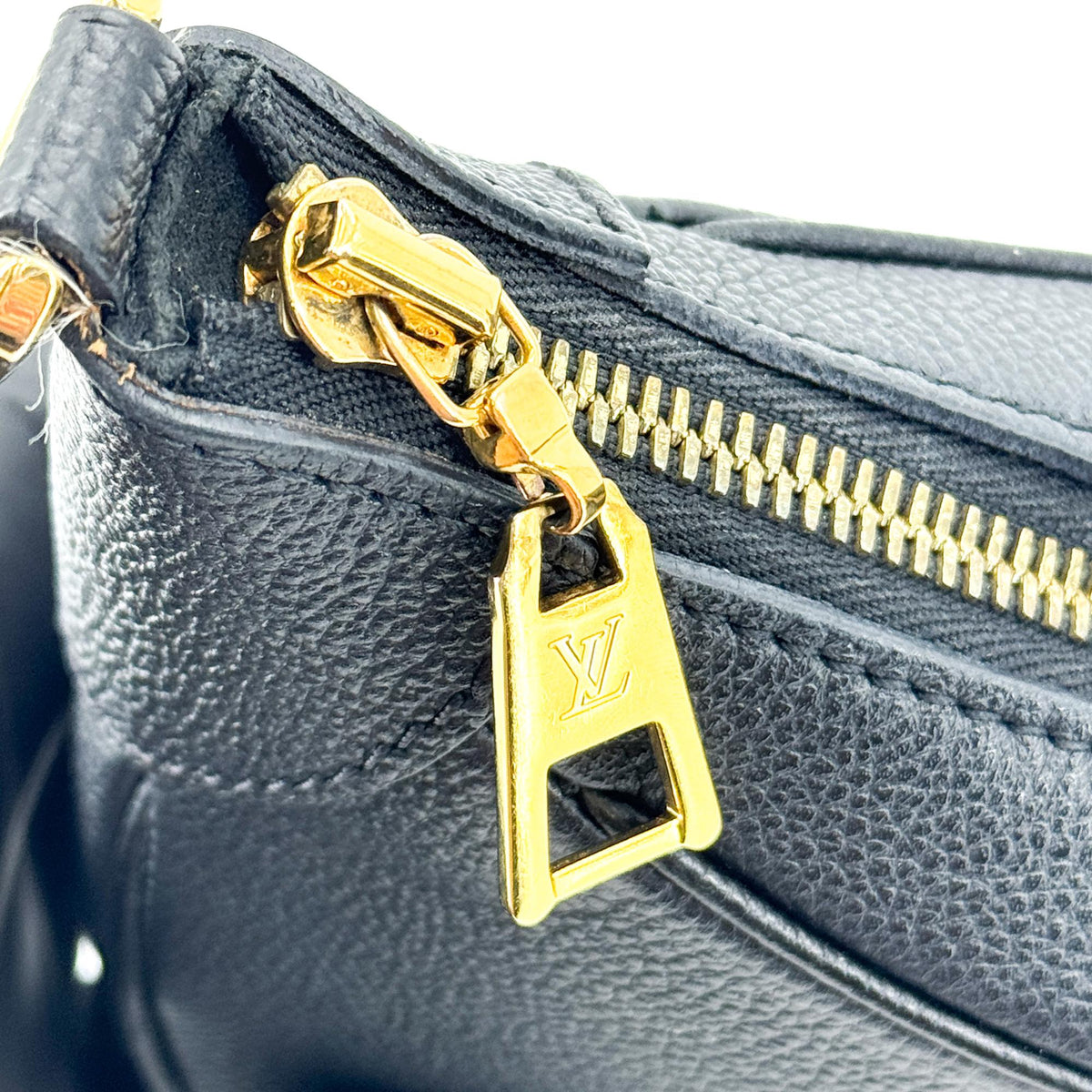 Louis Vuitton Bagatelle Nm Monogram Empreinte Giant Black Leather Handbag (Pre-Owned)