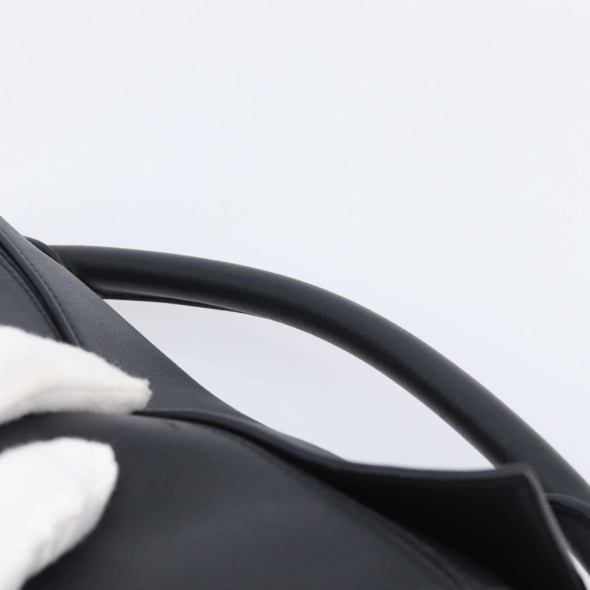 Loewe Puzzle Leather Black Leather Handbag (Pre-Owned)