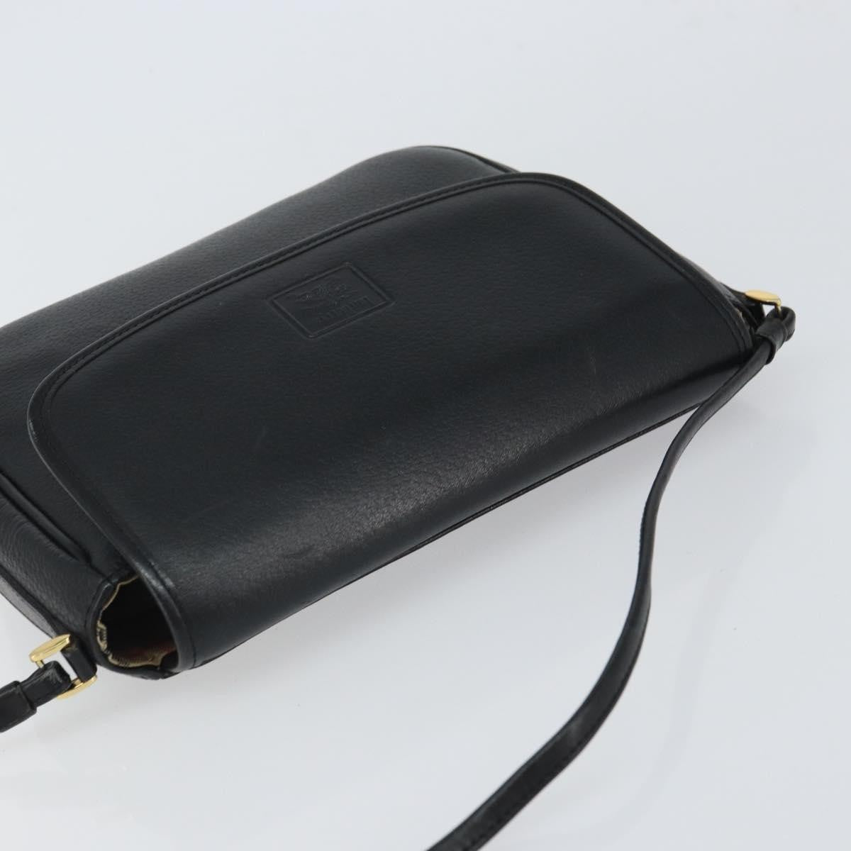Burberry Vintage Leather Black Leather Shoulder Bag Bag (Pre-Owned)
