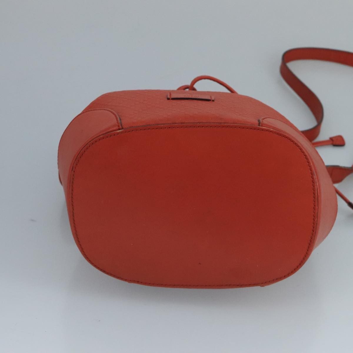Gucci Bright Bucket Diamante Leather Orange Leather Bag (Pre-Owned)