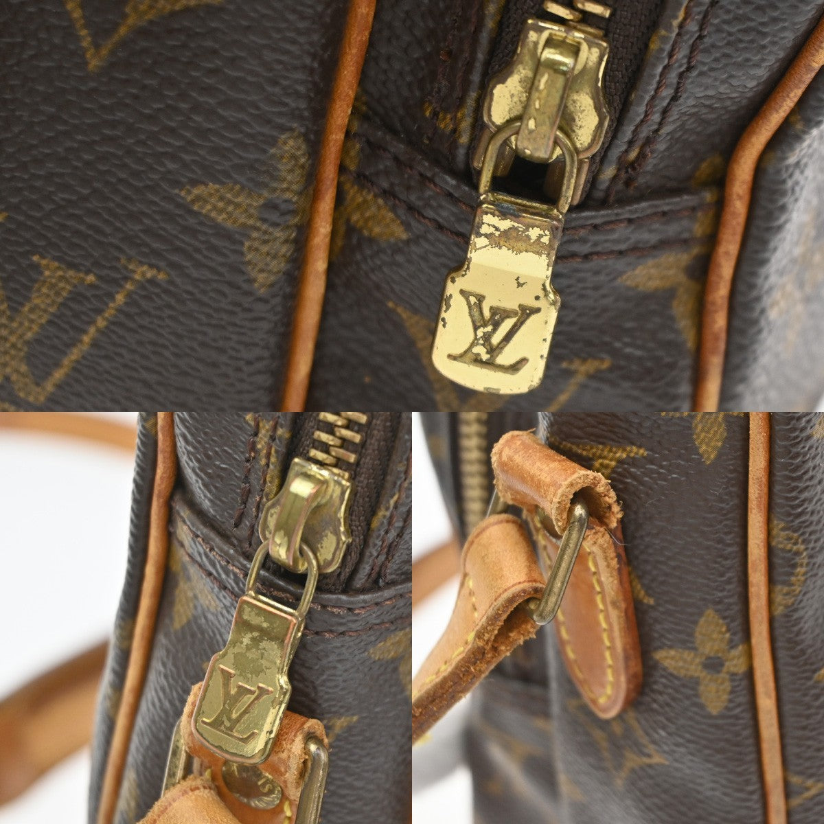 Louis Vuitton Amazone Monogram Canvas Brown Canvas Handbag (Pre-Owned)