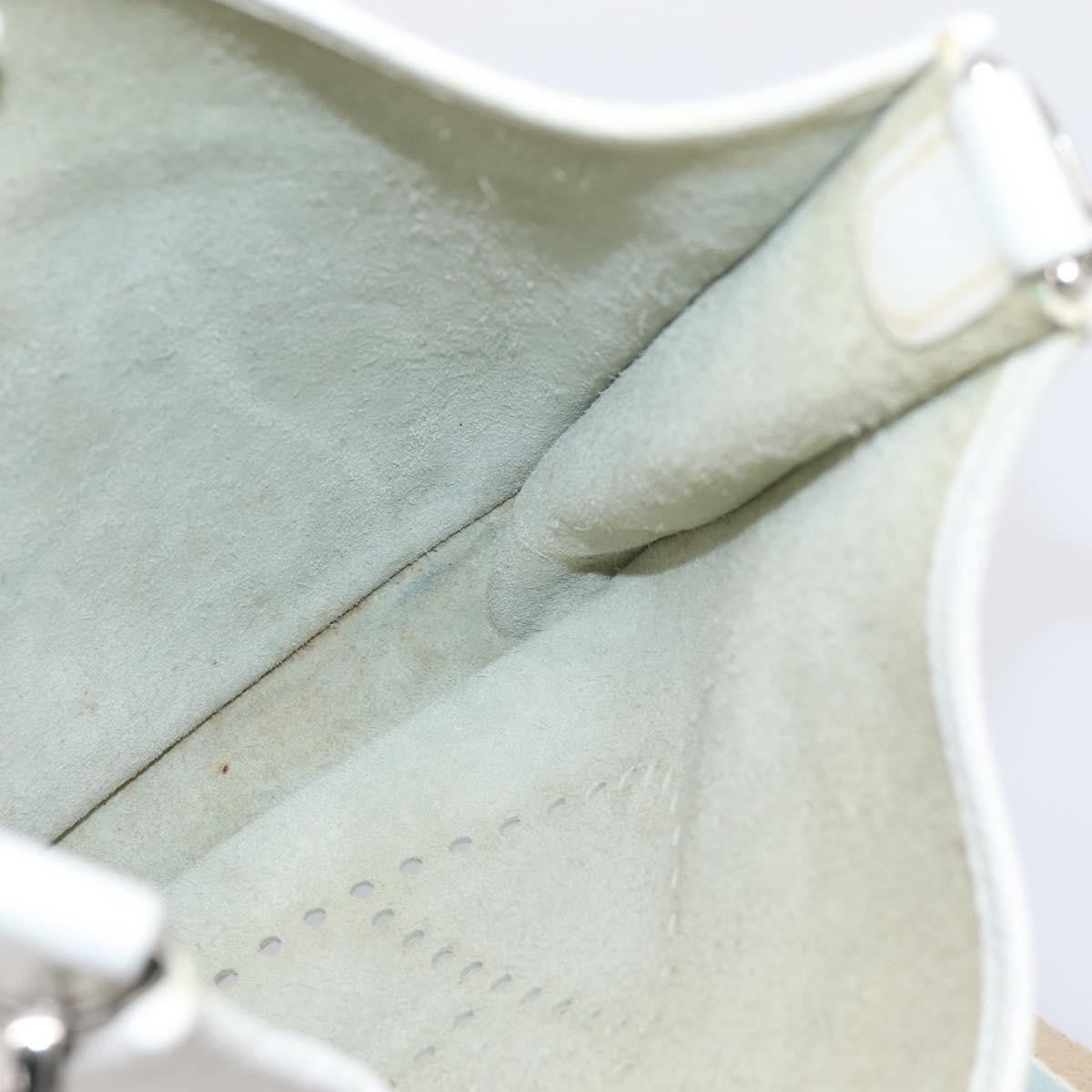 Hermes Evelyne Bag Gen I Togo White Leather Handbag (Pre-Owned)