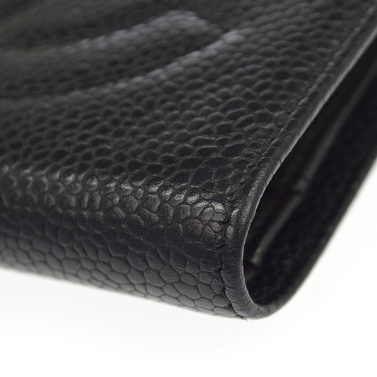 Chanel Timeless Cc French Caviar Black Leather Wallets Accessory (Pre-Owned)