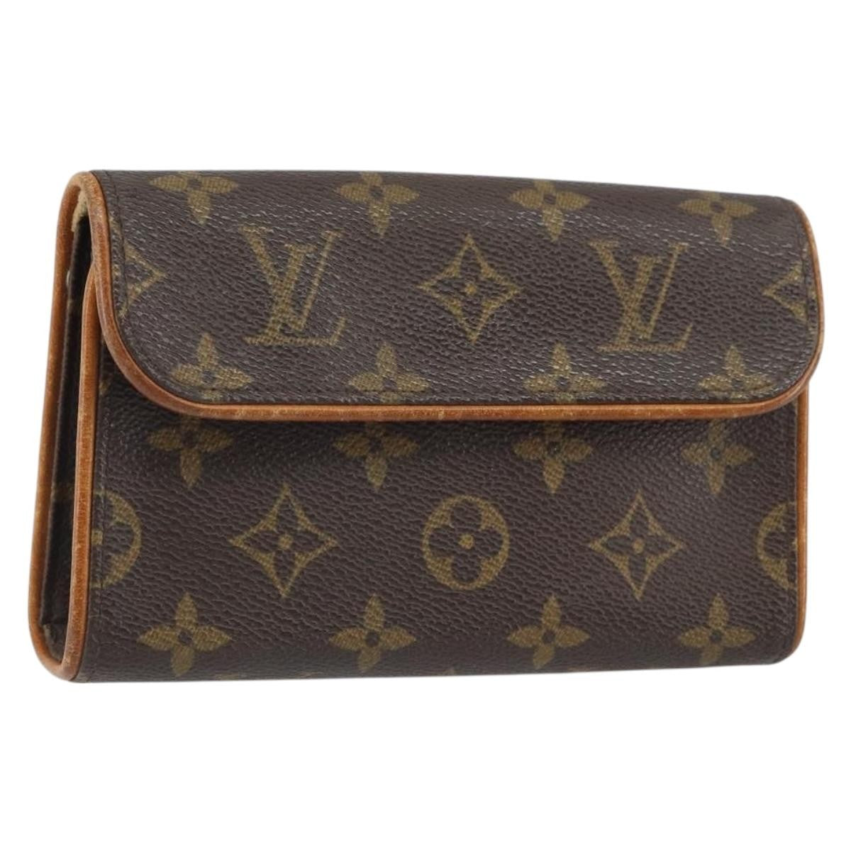 Louis Vuitton Florentine Waist Monogram Canvas Brown Canvas Clutche & Pouche Bag (Pre-Owned)
