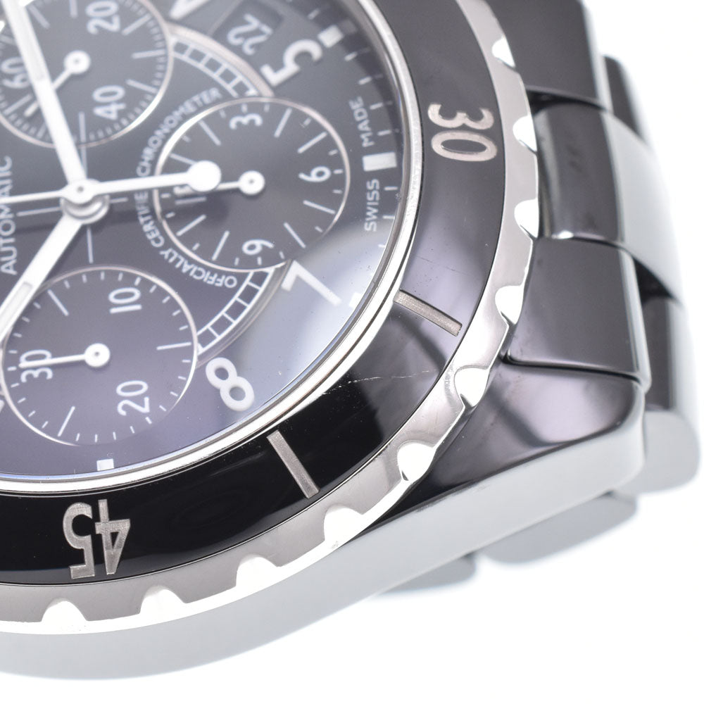 Chanel J12 Chronograph Automatic Ceramic And Stainless Steel Watch (Pre-Owned)