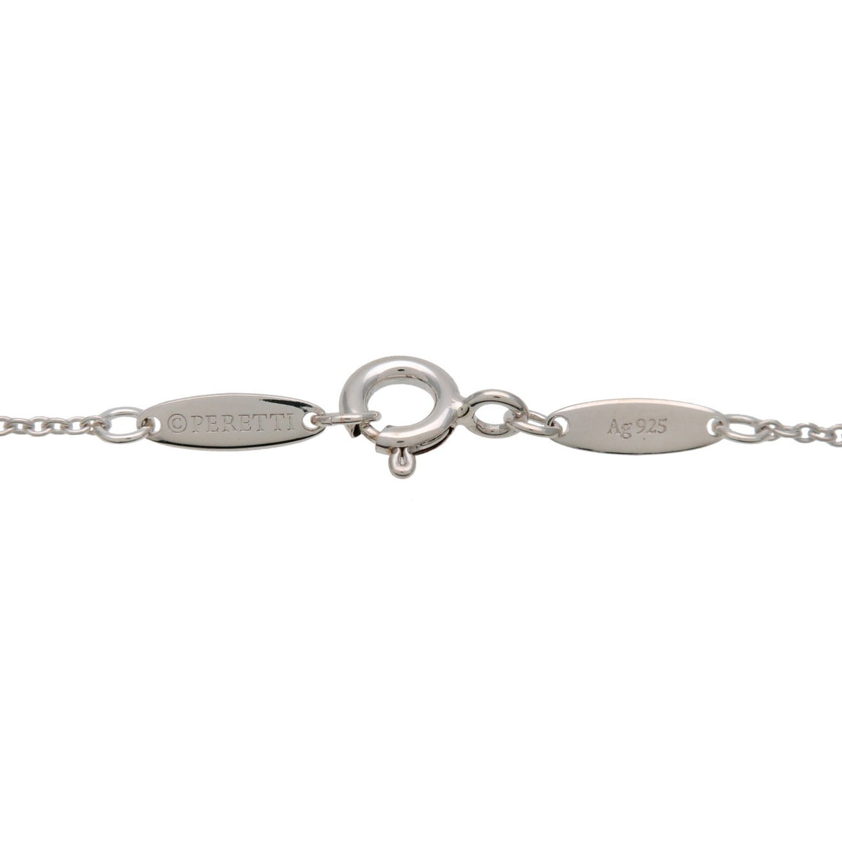 Tiffany & Co. Elsa Peretti Diamonds By The Yard Pendant Sterling Silver With Diamond Silver Sterling_Silver Necklace Jewelry (Pre-Owned)