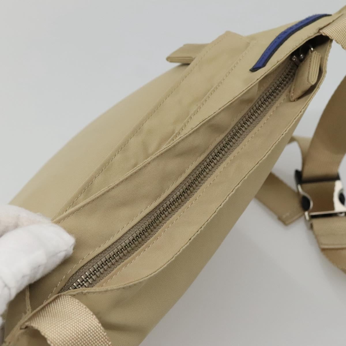 Burberry Blue Label Nylon Beige Nylon Shoulder Bag Bag (Pre-Owned)