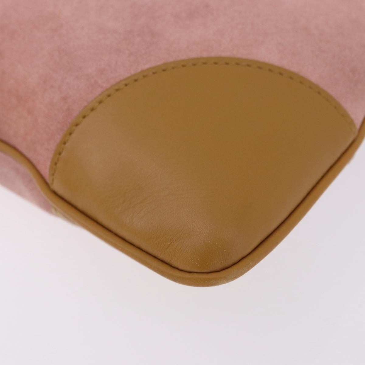 Gucci Bamboo Jackie Suede Pink Suede Handbag (Pre-Owned)