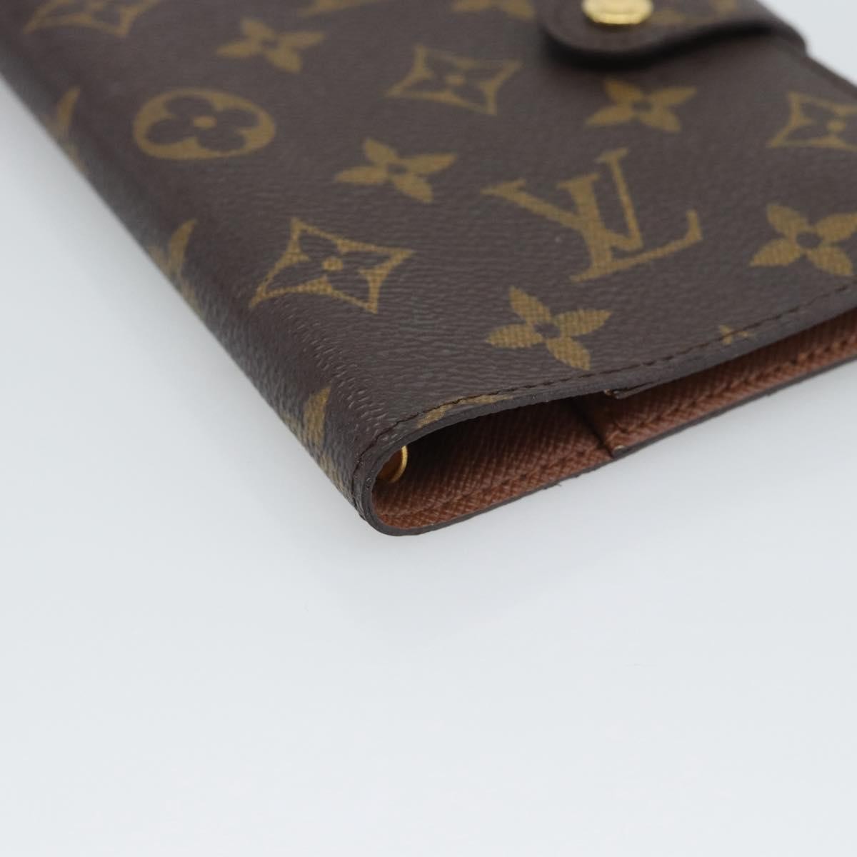 Louis Vuitton Agenda Cover Monogram Canvas Brown Canvas Wallets Accessory (Pre-Owned)