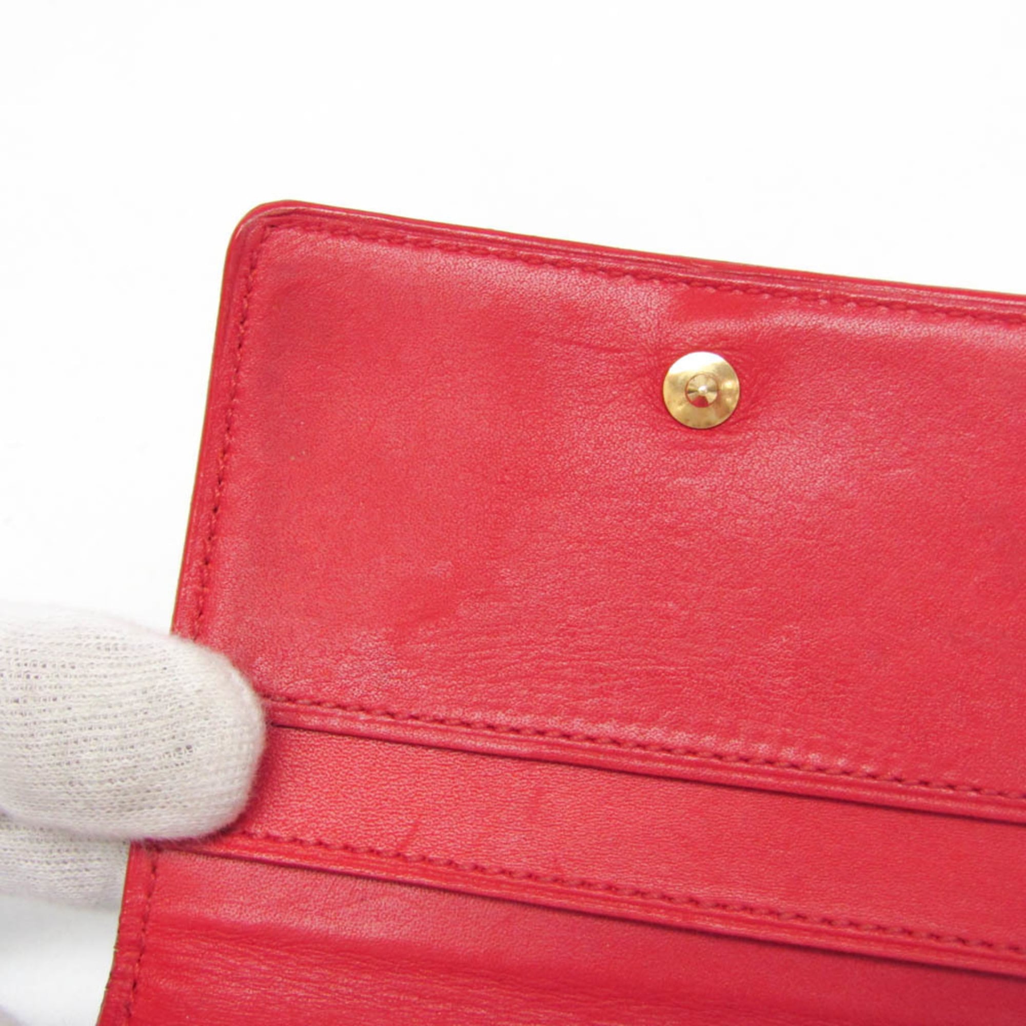 Louis Vuitton Ludlow Vernis Red Patent_Leather Wallets Accessory (Pre-Owned)