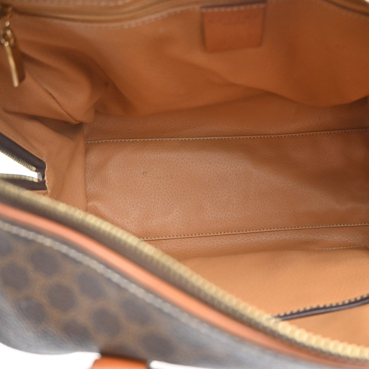 Celine Macadam Macadam With Leather Brown Pvc Handbag (Pre-Owned)