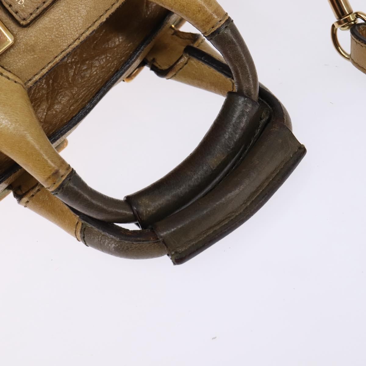 Chloe Ethel Leather Beige Leather Handbag (Pre-Owned)